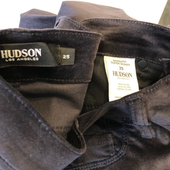 Hudson Jeans Barbara Super Skinny Velvet Jeans Sz 25 - Picture 8 of 8